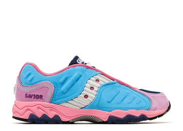 Saucony Matrix Jae Tips No Shoes In The House Blue Pink