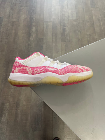 Jordan 11 Low Pink Snakeskin