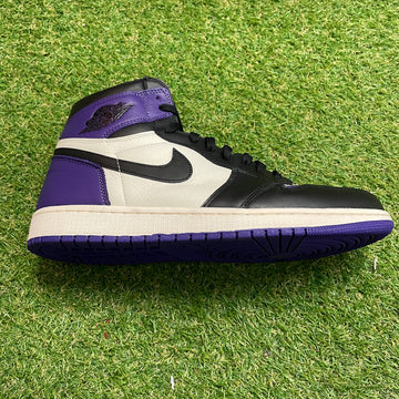 PREOWNED AIR JORDAN 1 RETRO HIGH OG 'COURT PURPLE'