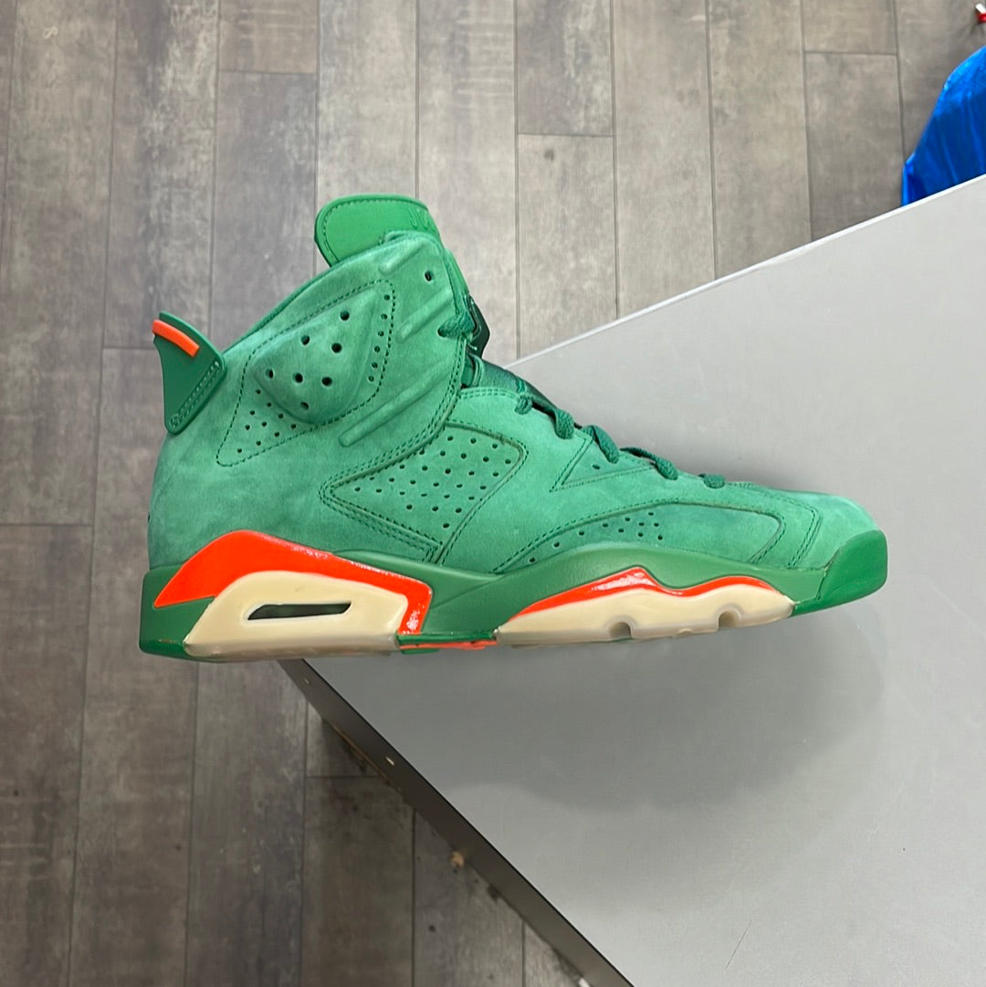 Air Jordan 6 Gatorade Green Suede