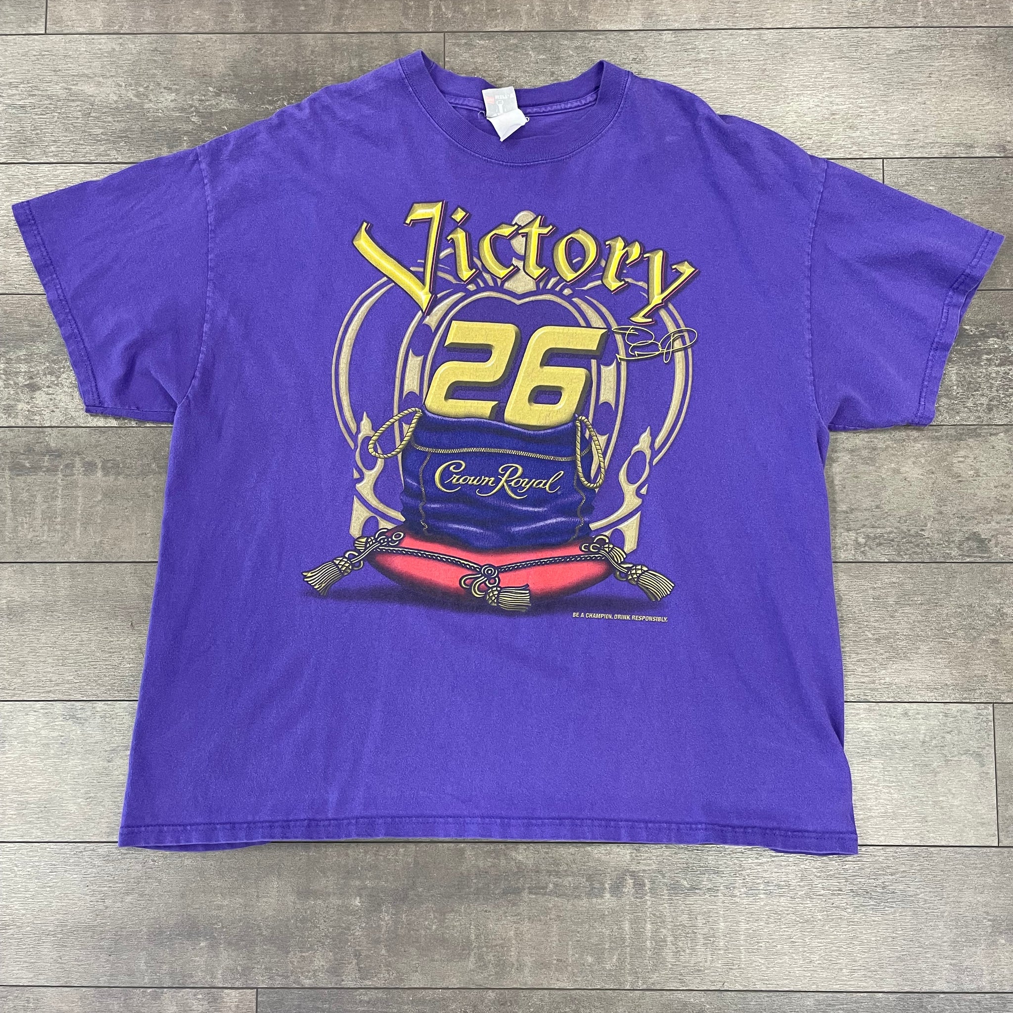 Crown Royal Racing Tee Vintage Tee Purple