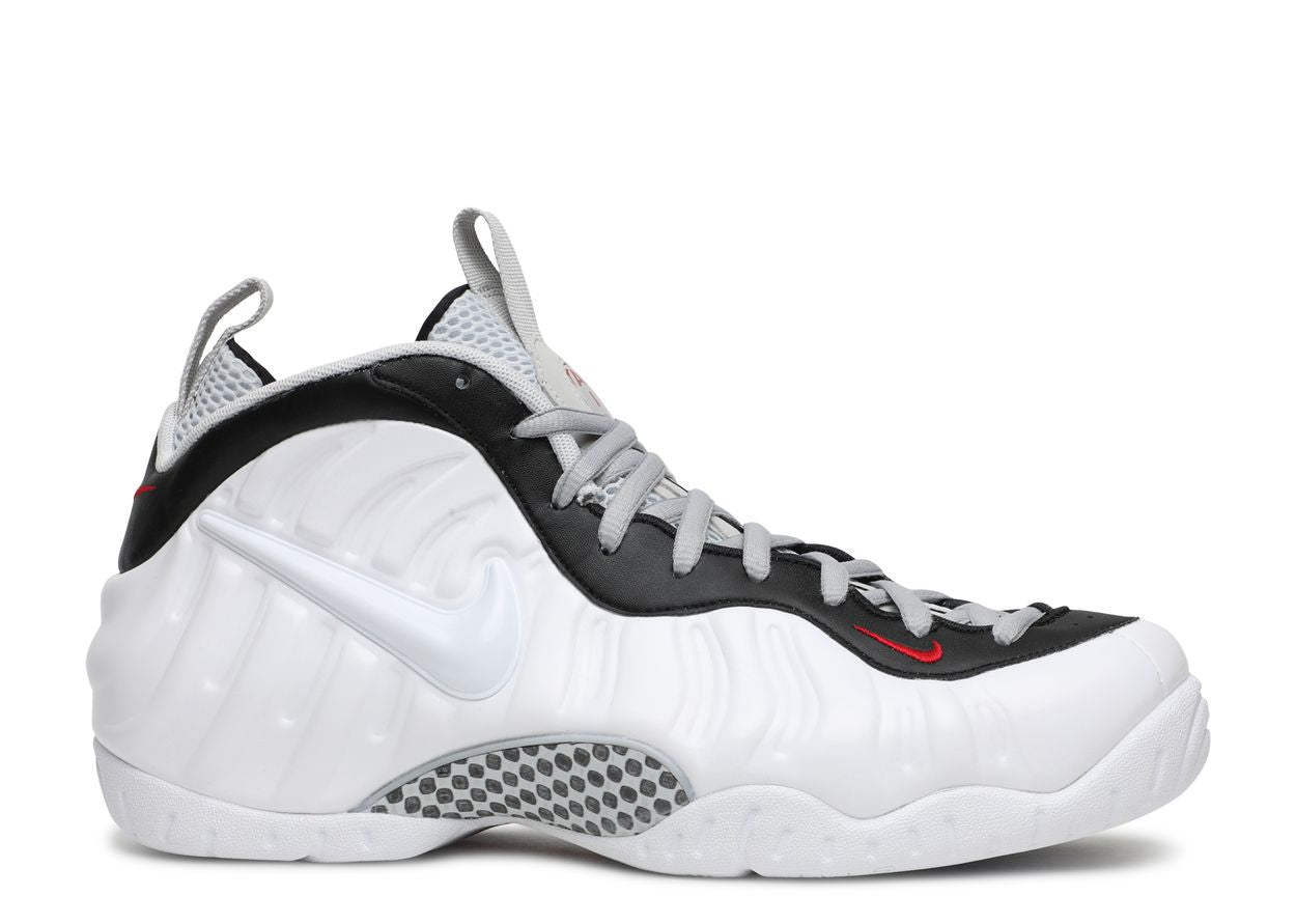 Nike Foamposite Chrome White - Pro White/Black