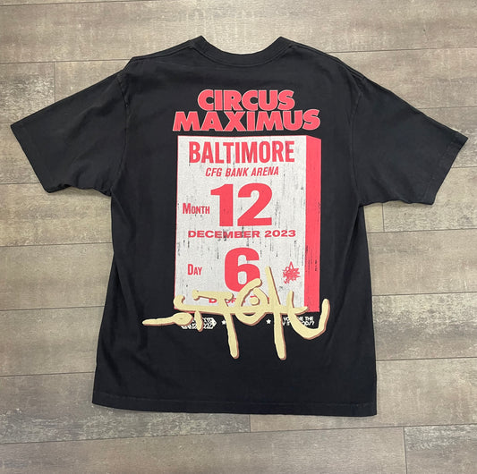 Travis Scott Utopia Tour Tee Baltimore Black