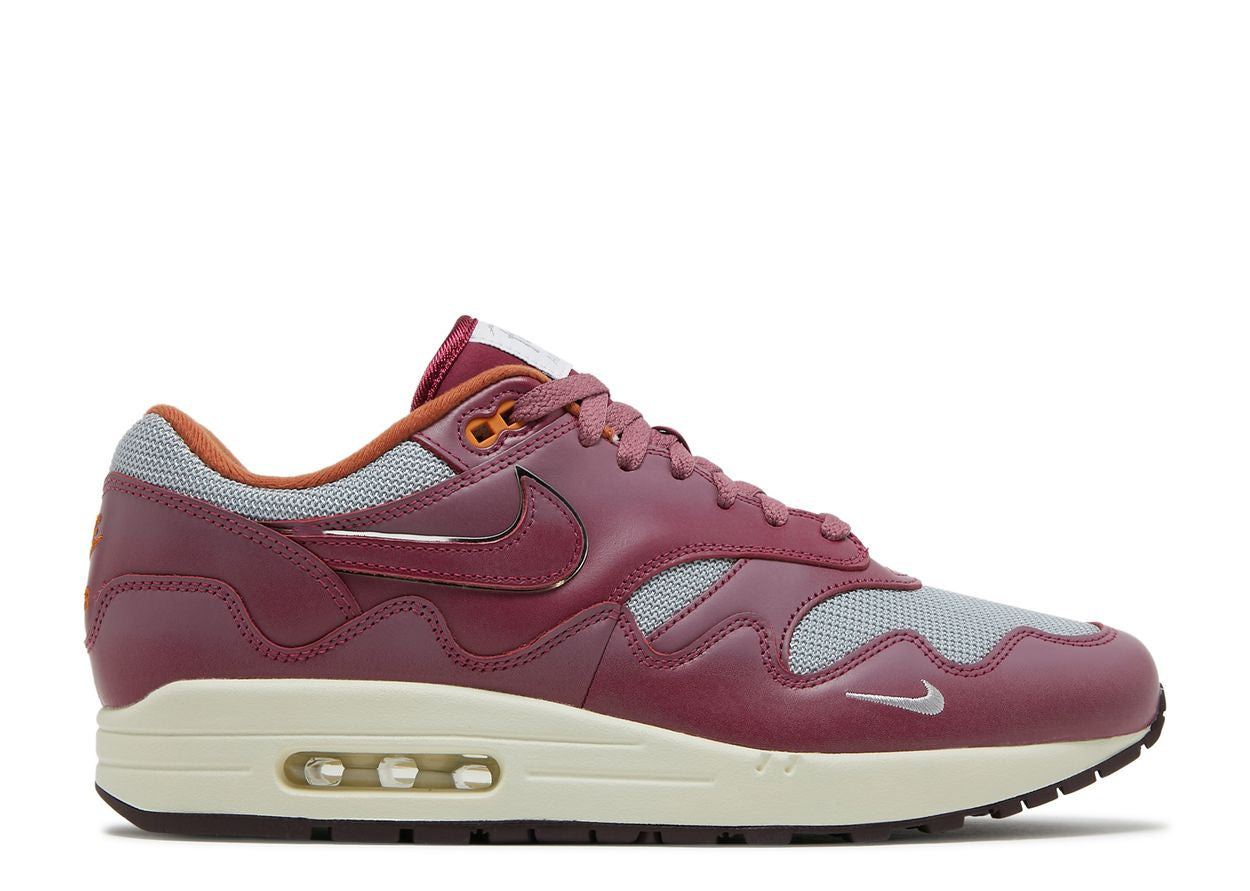 NIKE PATTA X AIR MAX 1 'RUSH MAROON'