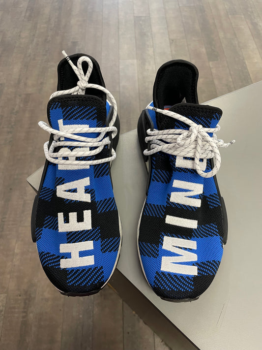 Adidas NMD HU Pharrell BBC Blue Plaid
