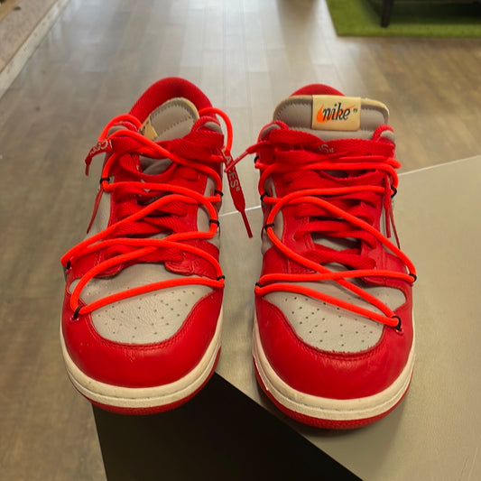 Nike OFF-WHITE X DUNK LOW 'UNIVERSITY RED'