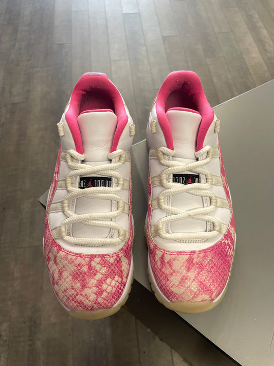 Jordan 11 Low Pink Snakeskin