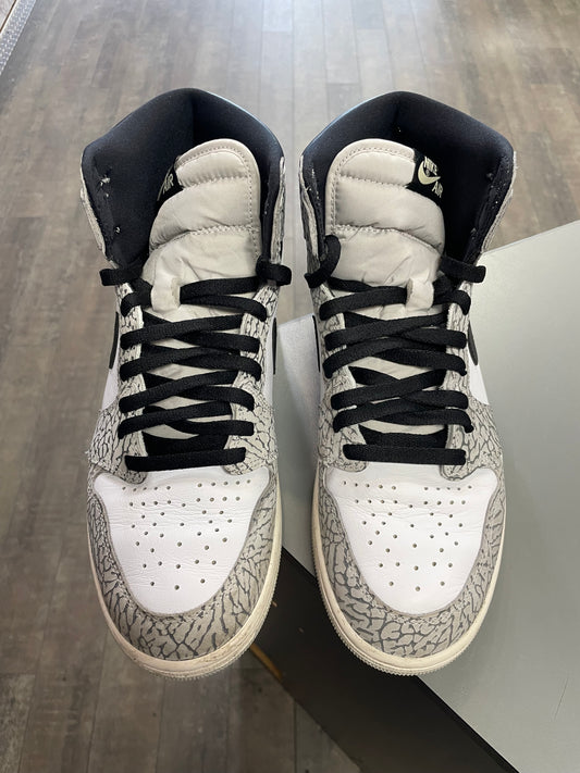 Air Jordan 1 White Cement