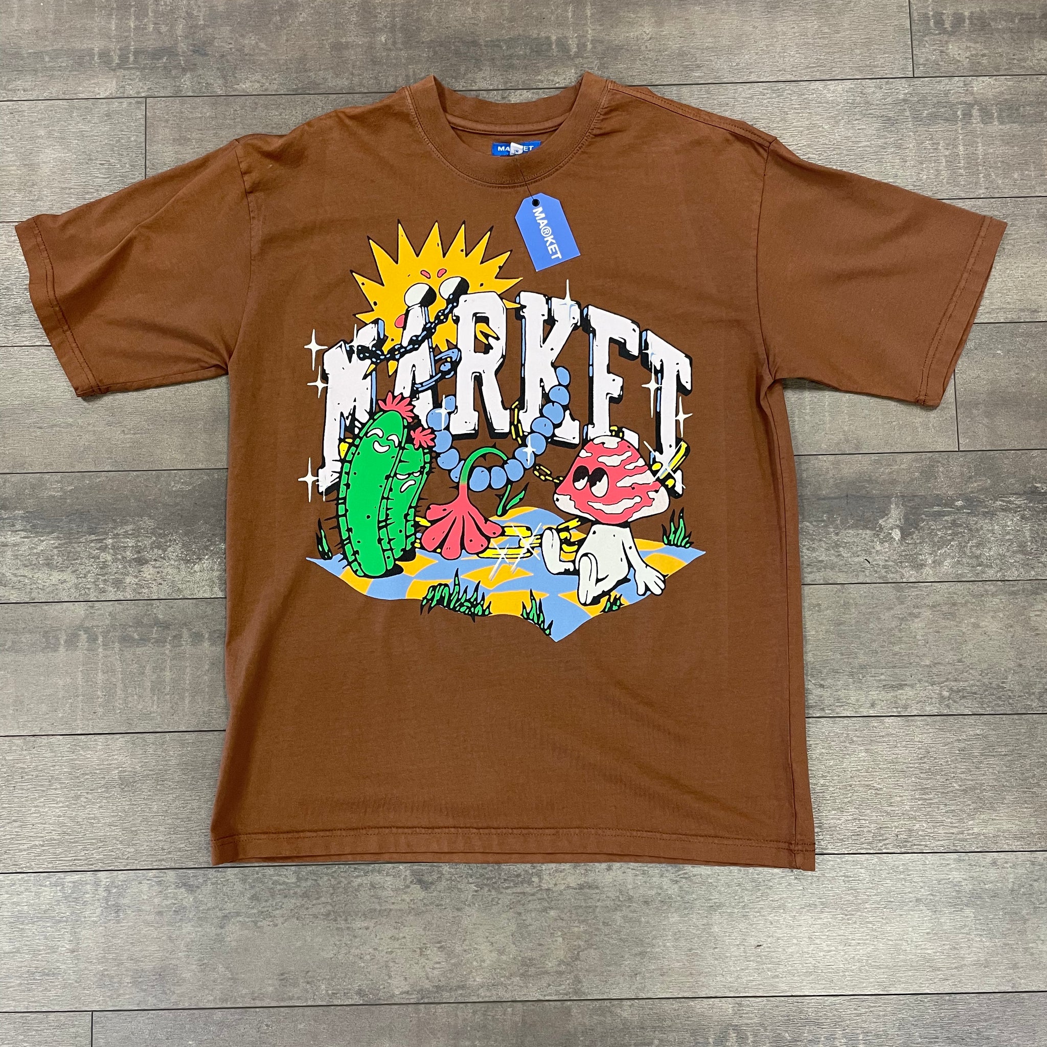 Market Fantasy Farm T-Shirt Acorn Brown