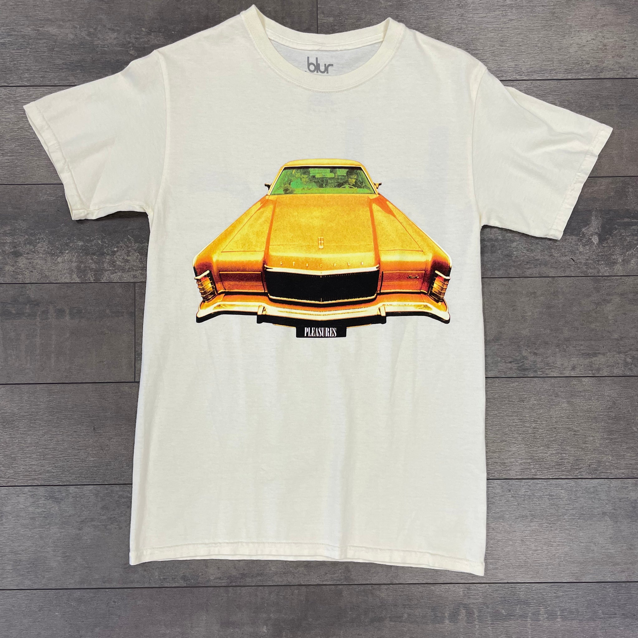 Pleasures Car Tee Cream