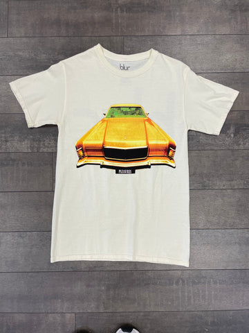Pleasures Car Tee Cream