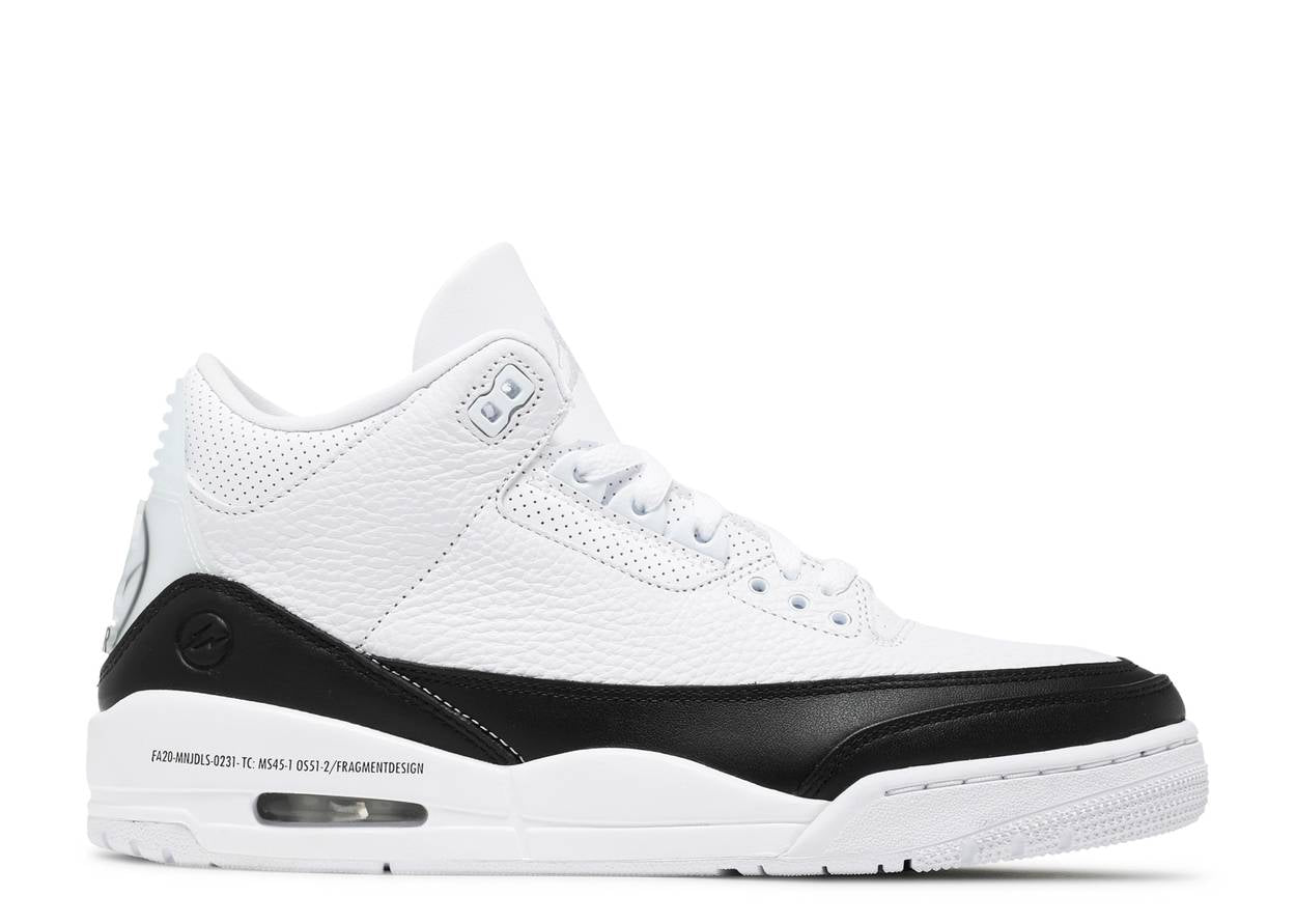 FRAGMENT DESIGN X AIR JORDAN 3 RETRO SP 'WHITE' (YELLOWING)